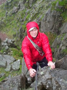 Gwyn Evans on Needle Ridge, Napes on a character building day